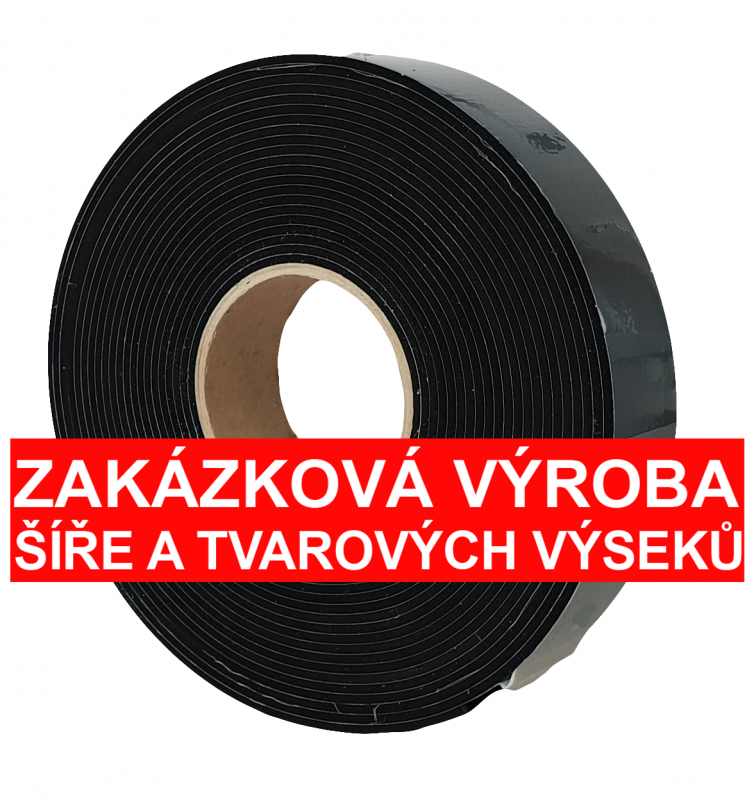  EPDM samolepící těsnění 4 mm, černá | hanak-trade.cz